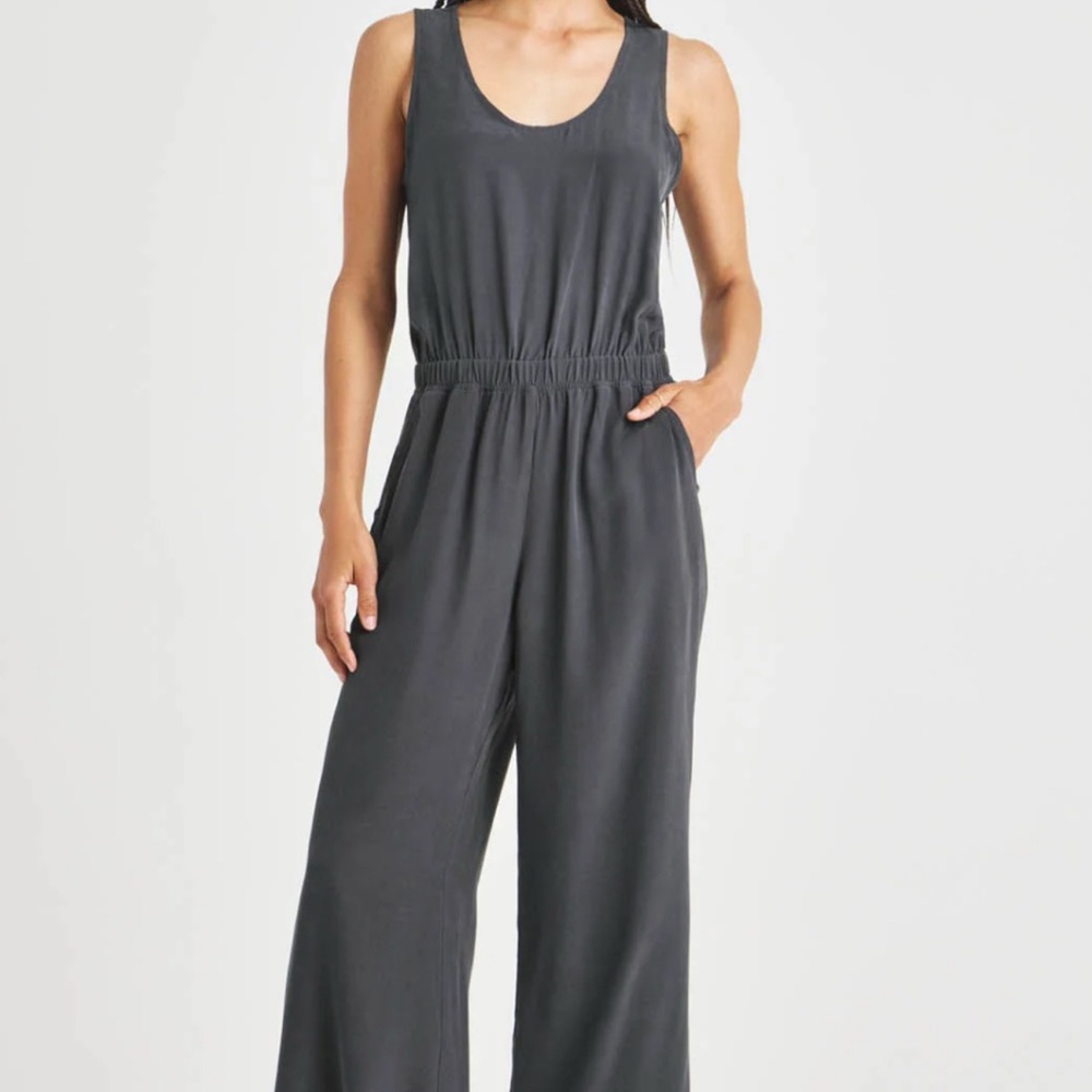 Splendid Silk Gray Jumpsuit, Medium- NWT